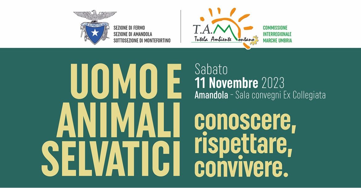 Sabato 11 novembre 2023 – Convegno “Uomo e animali selvatici: conoscere, convivere, rispettare”