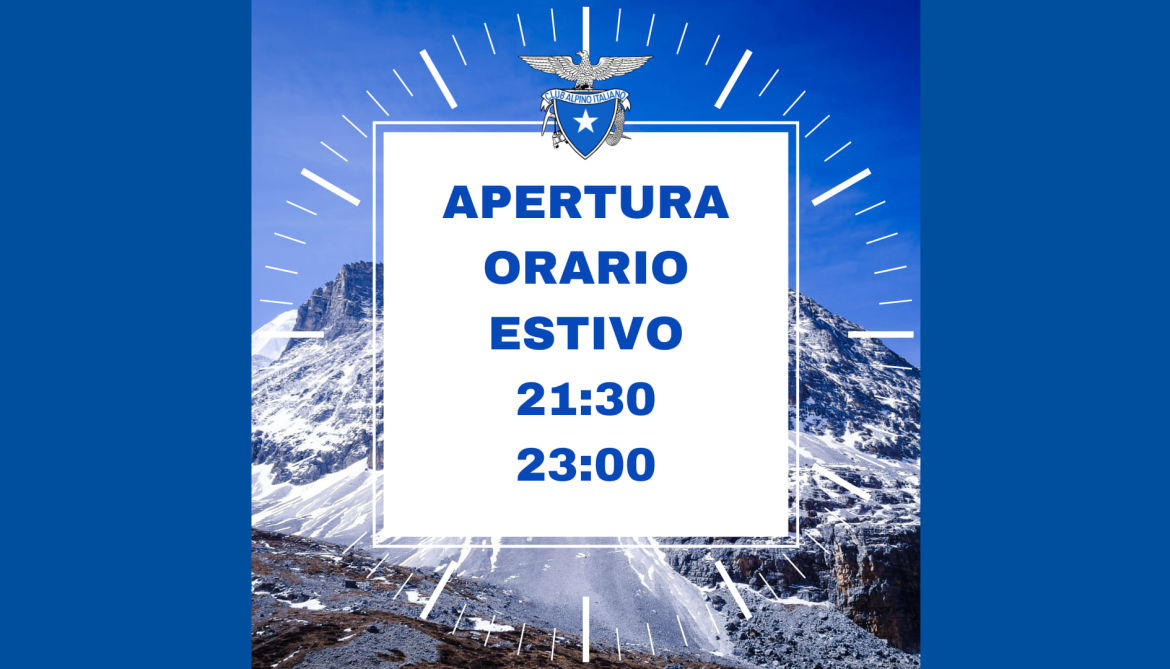 ⚠️⚠️⚠️ CAMBIO ORARIO APERTURA SEDE ⚠️⚠️⚠️