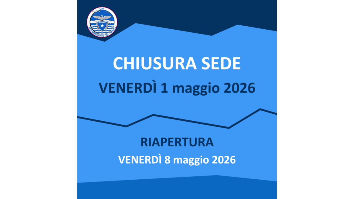 ⚠ CHIUSURA SEDE PER FESTIVITÀ DEL 1 MAGGIO ⚠